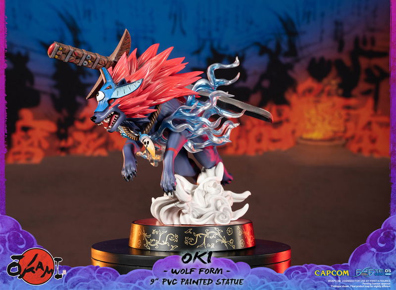 Okami PVC Painted Statue: Oki (Wolf Form) [Standard Edition] image 8