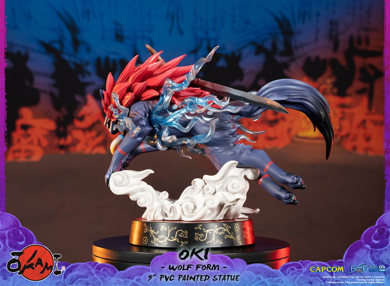 Okami PVC Painted Statue: Oki (Wolf Form) [Standard Edition] image 10