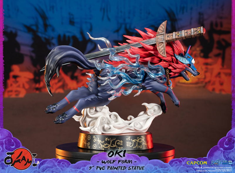 Okami PVC Painted Statue: Oki (Wolf Form) [Standard Edition] image 13