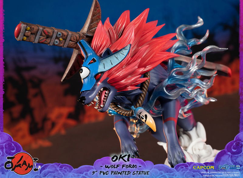 Okami PVC Painted Statue: Oki (Wolf Form) [Standard Edition] image 16
