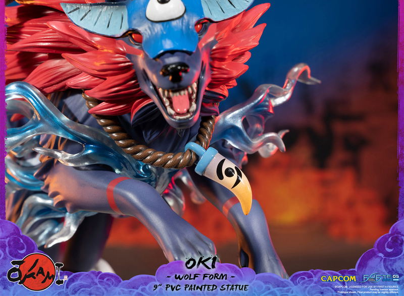 Okami PVC Painted Statue: Oki (Wolf Form) [Standard Edition] image 21