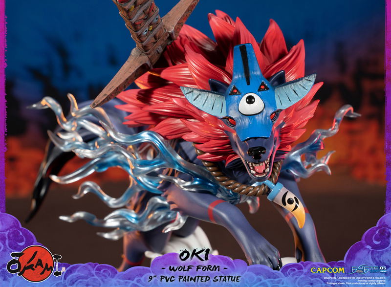 Okami PVC Painted Statue: Oki (Wolf Form) [Standard Edition] image 5
