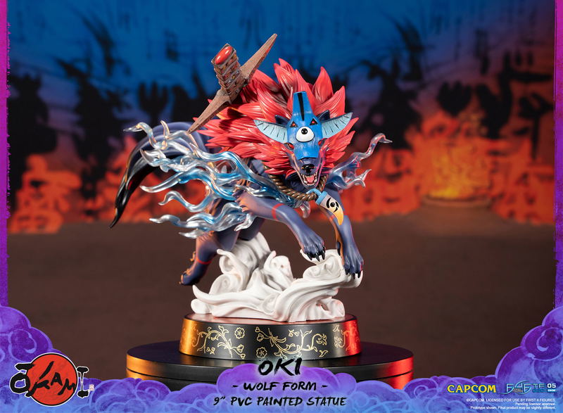 Okami PVC Painted Statue: Oki (Wolf Form) [Standard Edition] image 6