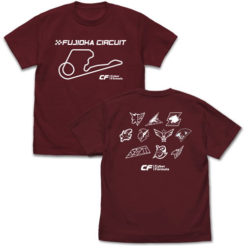 Future GPX Cyber ​​Formula - Fujioka Circuit T-shirt Burgundy (XL