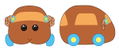 Pui Pui Molcar Dakko Plush: Choco thumbnail 2