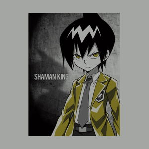 Shaman King - Tao Ren T-shirt Gray (XL Size)_