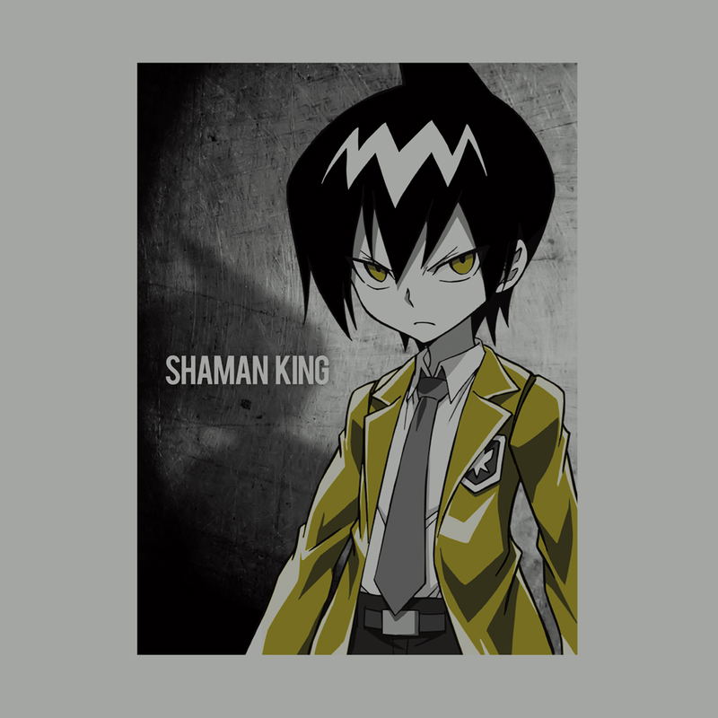 Shaman King - Tao Ren T-shirt Gray (XL Size) image 2