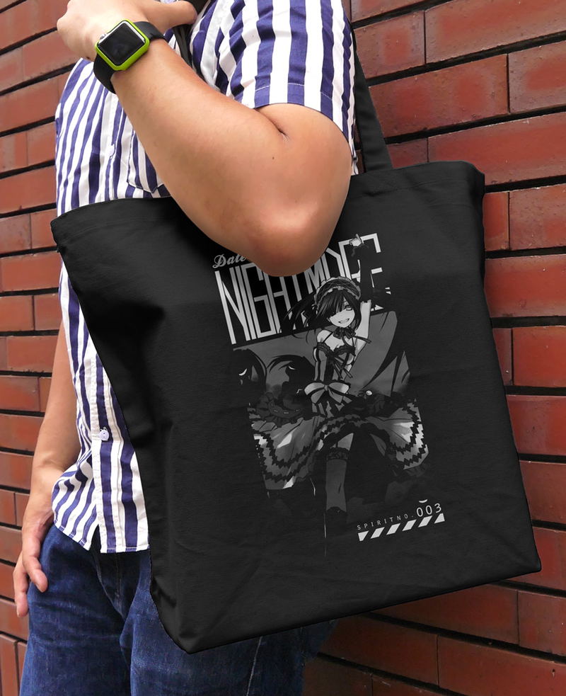 Date A Live IV - Kurumi Tokisaki Large Tote Black image 2