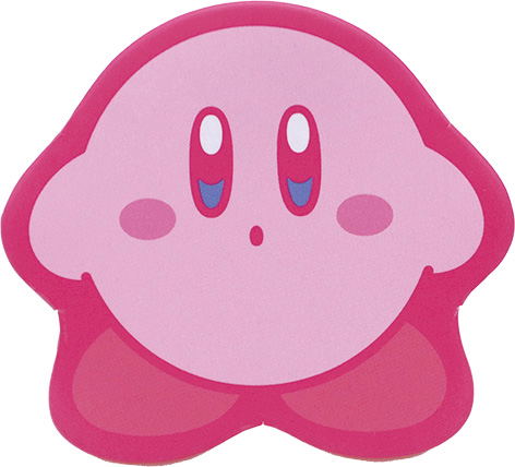 Kirby's Dream Land Kirby Muteki! Suteki! Closet Kirby Shaped Can Badge 2 Osumashi image 1