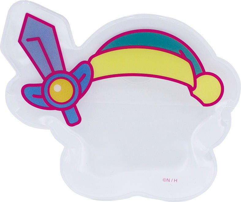 Kirby's Dream Land Kirby Muteki! Suteki! Closet Kirby Shaped Can Badge Cover 1 Sword image 1