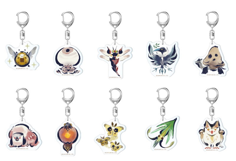 Monster Hunter Rise Environmental Organisms Icon Acrylic Mascot Collection Vol. 2 (Set of 10 pieces) image 1