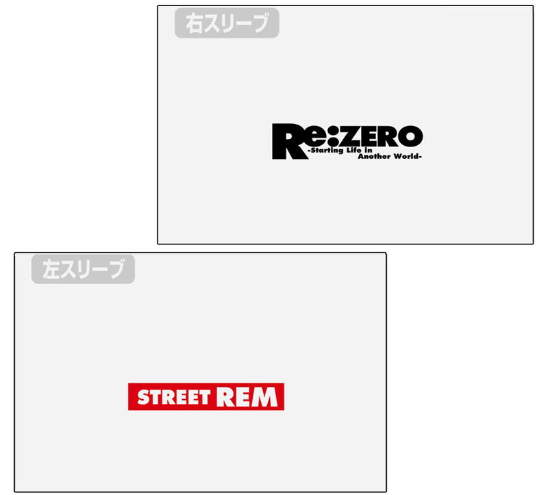 Re: Life in a Different World from Zero - Rem Cold Double-sided Full Graphic T-shirt Street Fashion Ver. (S Size) image 4