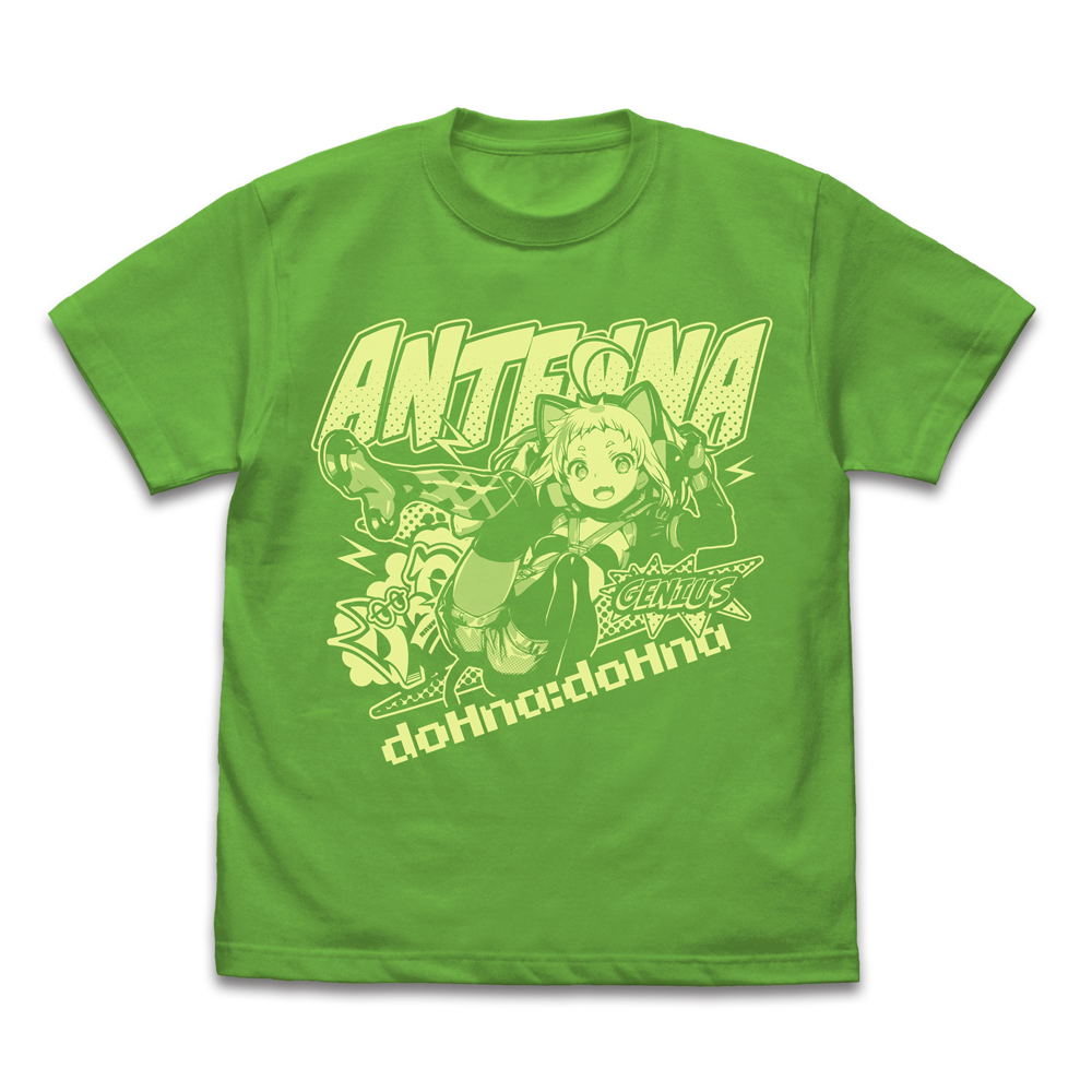 Donna Donna Antenna T-shirt Bright Green (L Size)