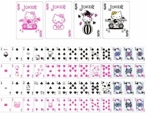 Hello Kitty Bicycle Playing Cards