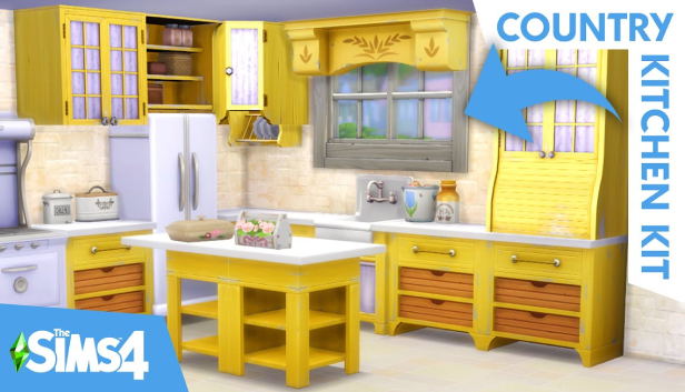 The Sims 4: Country Kitchen Kit (DLC) <span class="ext" style="background-color: #F96529; color: #FFFFFF;">Electronic Arts</span> <span class="ext" style="background-color: #B0000F; color: #FFFFFF;">DLC</span> <span class="ext ext_digital">digital</span> image 1