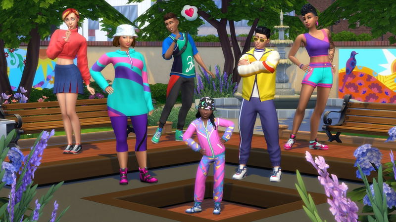 The Sims 4: Throwback Fit Kit (DLC) <span class="ext" style="background-color: #F96529; color: #FFFFFF;">Electronic Arts</span> <span class="ext" style="background-color: #B0000F; color: #FFFFFF;">DLC</span> <span class="ext ext_digital">digital</span> image 2