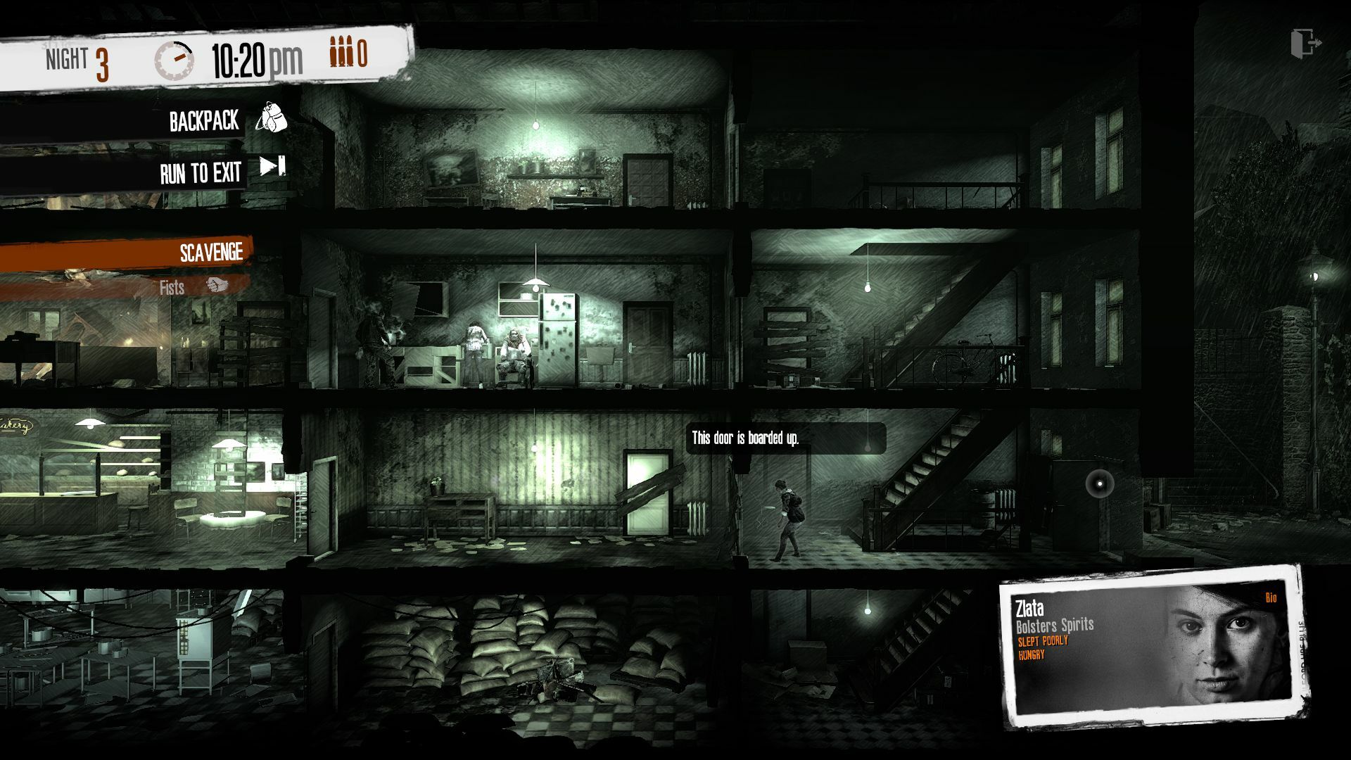 Скриншот игрового процесса This War of Mine