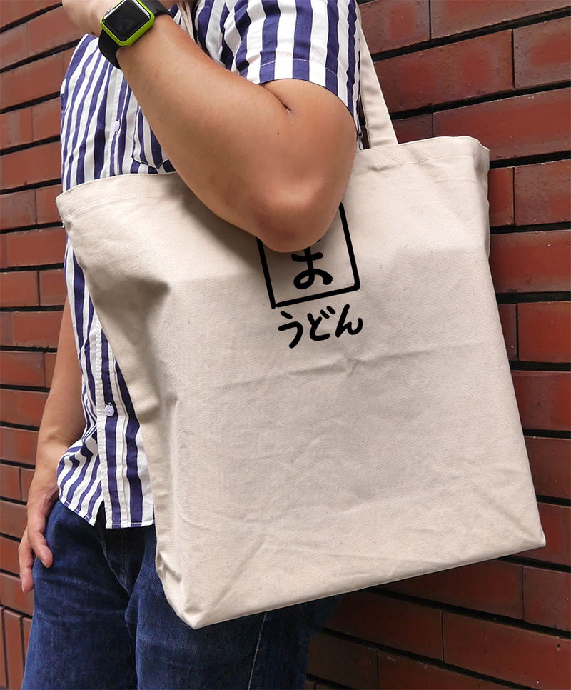 Four Rhythm Beyond Ao - Mashiro Udon Large Tote Natural image 2