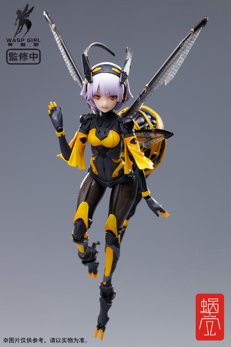 Wasp Girl 1/12 Scale Pre-Painted Action Figure: BEE-03W WASP GIRL Bun-chan image 11