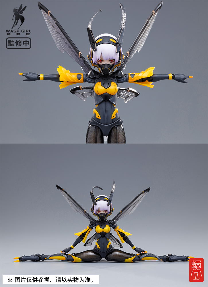 Wasp Girl 1/12 Scale Pre-Painted Action Figure: BEE-03W WASP GIRL Bun-chan image 13