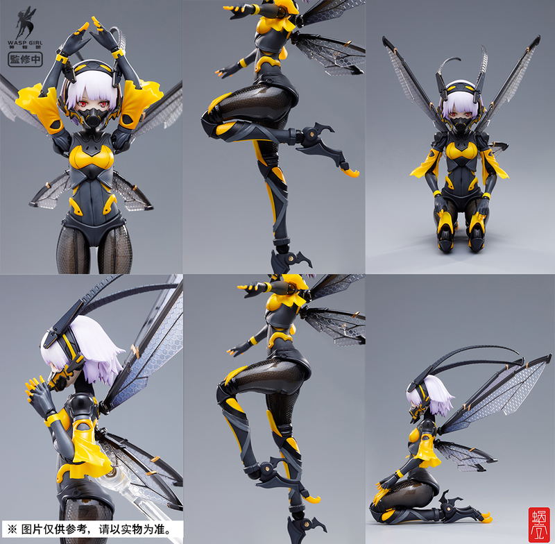 Wasp Girl 1/12 Scale Pre-Painted Action Figure: BEE-03W WASP GIRL Bun-chan image 14