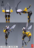 Wasp Girl 1/12 Scale Pre-Painted Action Figure: BEE-03W WASP GIRL Bun-chan thumbnail 15