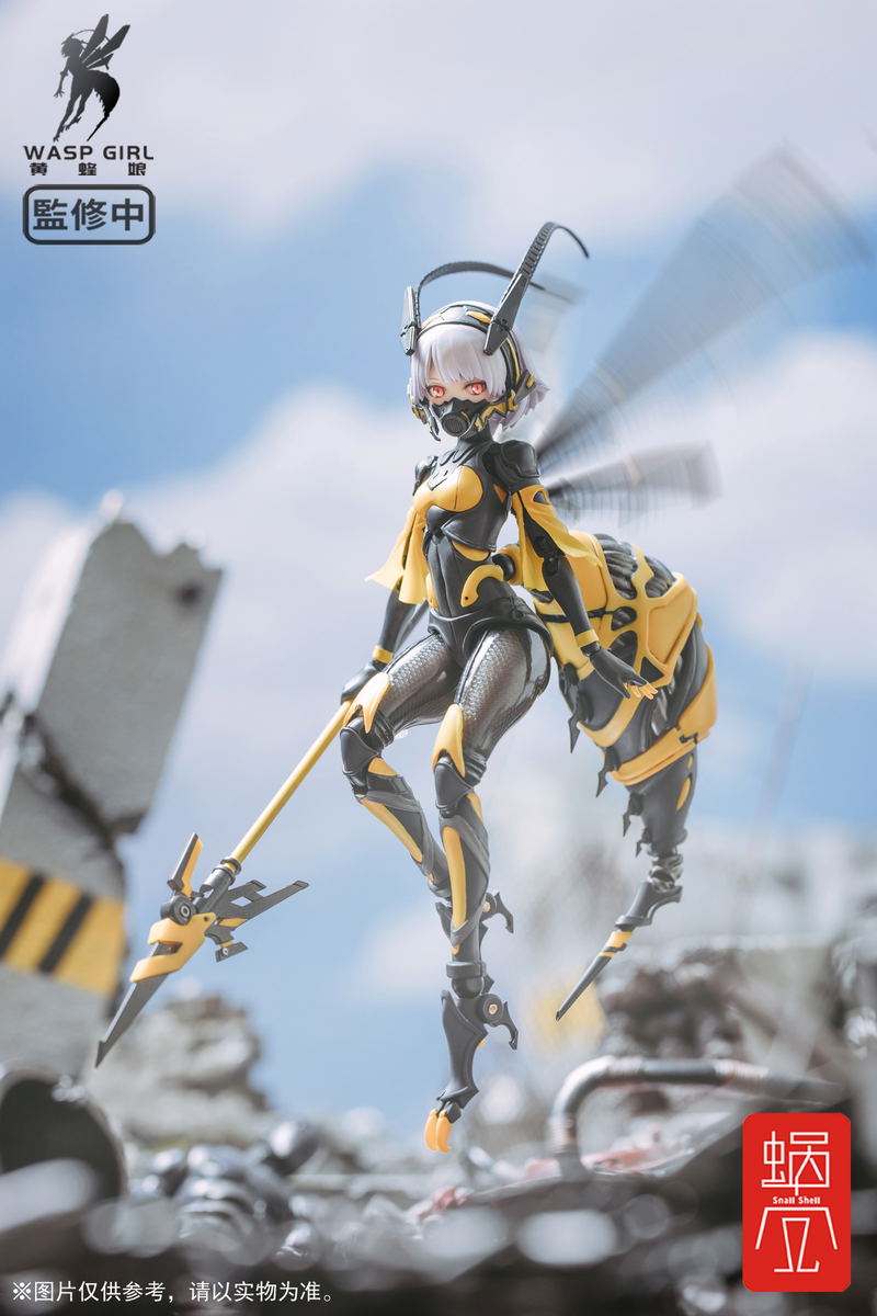Wasp Girl 1/12 Scale Pre-Painted Action Figure: BEE-03W WASP GIRL Bun-chan image 19