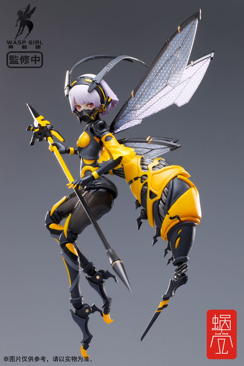 Wasp Girl 1/12 Scale Pre-Painted Action Figure: BEE-03W WASP GIRL Bun-chan image 3