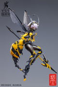 Wasp Girl 1/12 Scale Pre-Painted Action Figure: BEE-03W WASP GIRL Bun-chan thumbnail 4