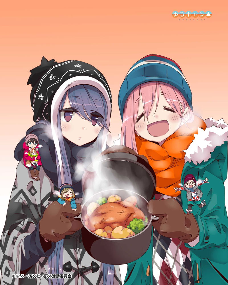 Yurucamp - Art Wood Board Rin & Nadeshiko 2021 Ver. image 1