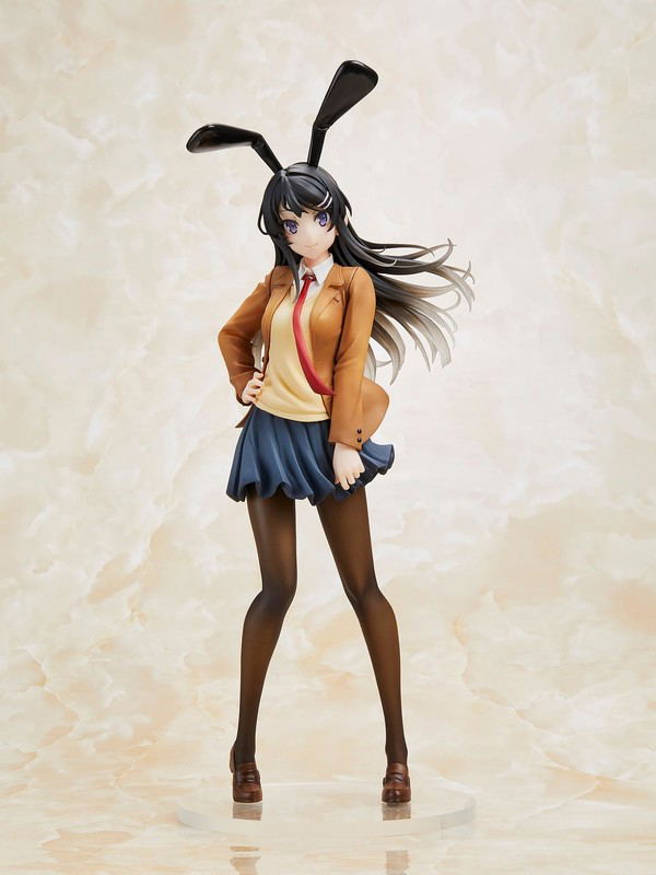 Rascal Does Not Dream of Bunny Girl Senpai Pre-Painted Coreful Figure: Sakurajima Mai Uniform Bunny Ver. image 1
