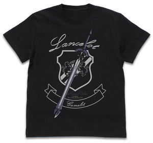 Fate / Grand Order -Sacred Round Table Area Camelot - Movie Version FGO Camelot Lancelot Motif T-shirt Black (M Size)_