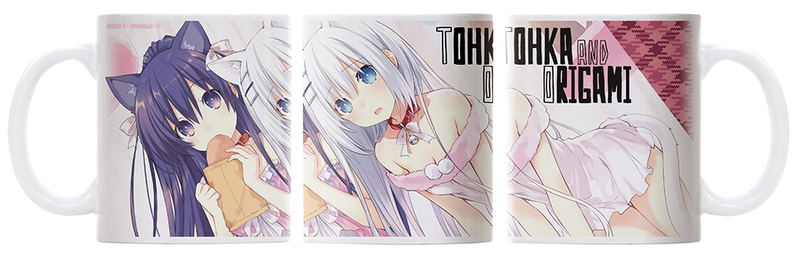 Date A Live IV - Yatogami Toka & Tobiichi Origami Nekomimi Ver. Full Color Mug image 1