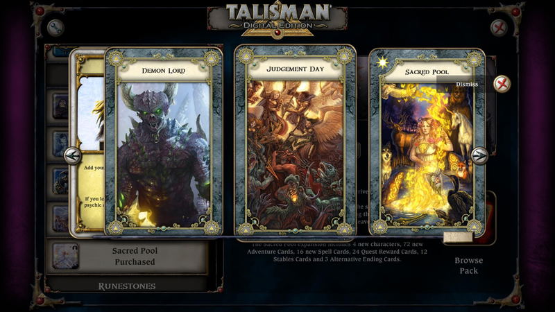 Talisman: Digital Edition - The Sacred Pool Expansion (DLC) <span class="ext" style="background-color: #B0000F; color: #FFFFFF;">DLC</span> <span class="ext" style="background-color: #2a475e; color: #FFFFFF;">STEAM</span> <span class="ext ext_digital">digital</span> image 4