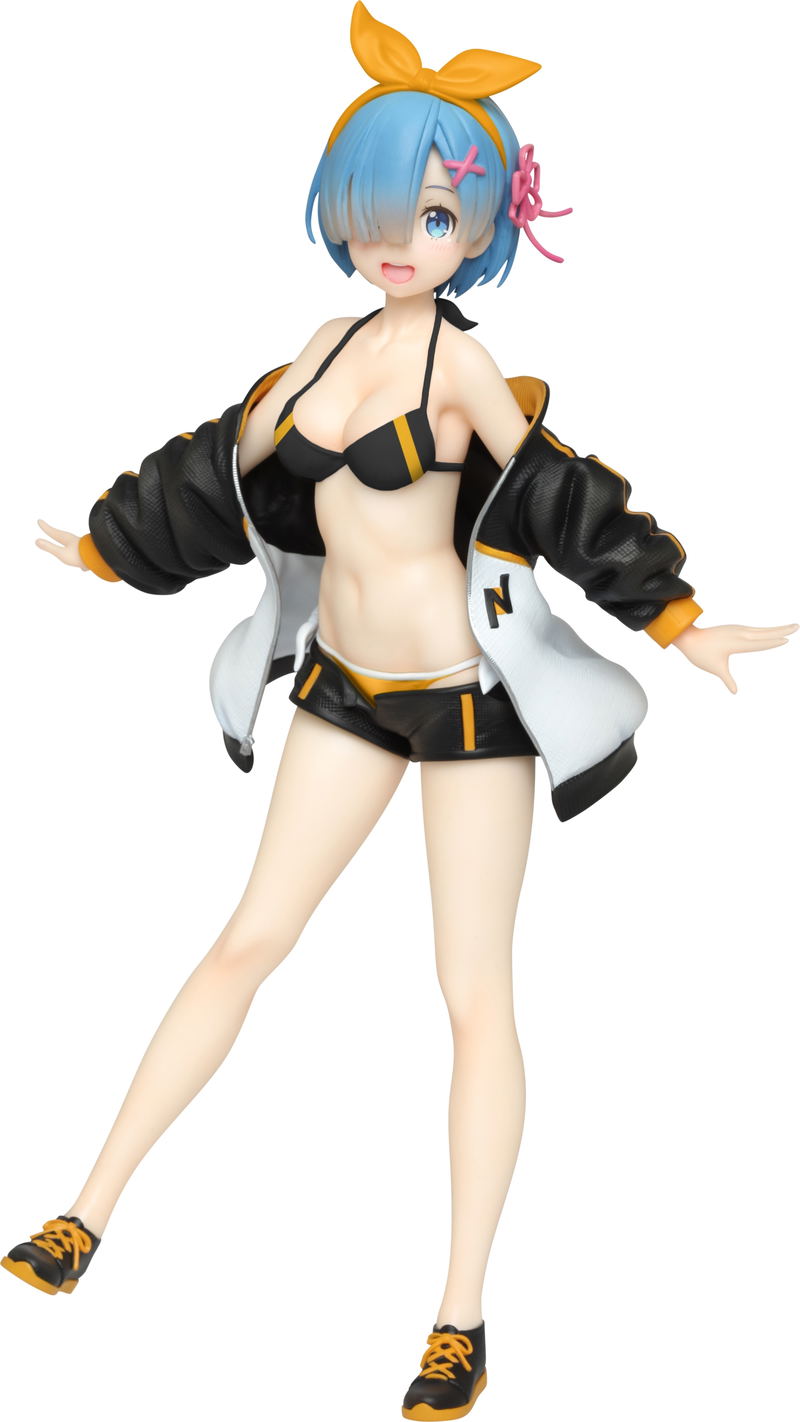 Re:Zero - Starting Life in Another World Pre-Painted Precious Figure: Rem Jumper Swimsuit Ver. Renewal image 1