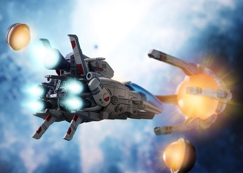 R-TYPE 1/120 Scale Pre-Painted Figure: R-9A Arrow Head image 22