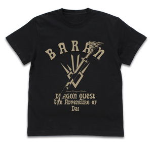 Dragon Quest Dai's Adventure - Balun's Magical Dragon Sword T-shirt Black (S Size)_