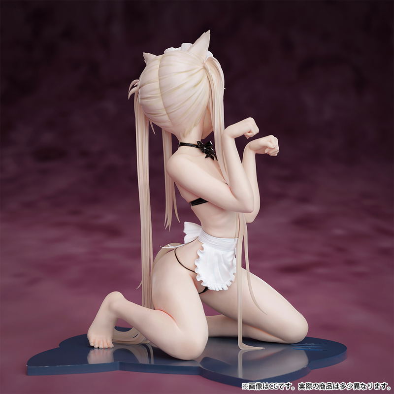 Kemomimi Gakuen 1/7 Scale Pre-Painted Figure: Maid Swimwear Cat Ears Girl image 5