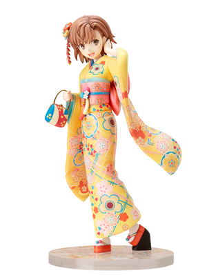 A Certain Scientific Railgun T 1/7 Scale Pre-Painted Figure: Mikoto Misaka Furisode Ver._