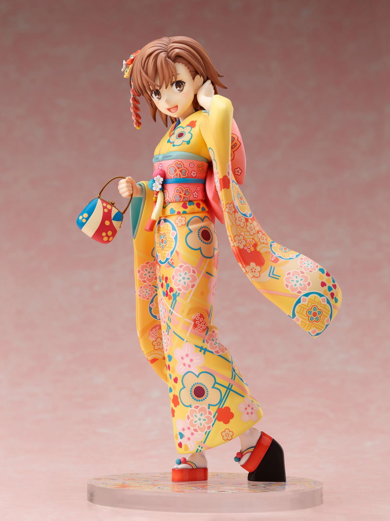 A Certain Scientific Railgun T 1/7 Scale Pre-Painted Figure: Mikoto Misaka Furisode Ver. image 2
