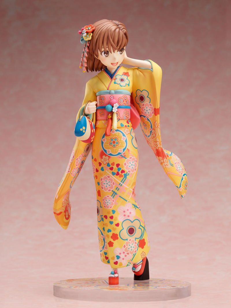 A Certain Scientific Railgun T 1/7 Scale Pre-Painted Figure: Mikoto Misaka Furisode Ver. image 3