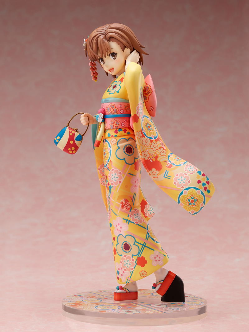 A Certain Scientific Railgun T 1/7 Scale Pre-Painted Figure: Mikoto Misaka Furisode Ver. image 9
