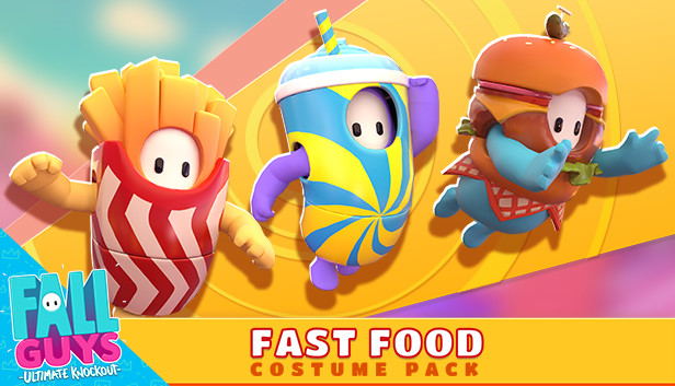 Fall Guys: Ultimate Knockout - Fast Food Costume Pack (DLC) <span class="ext" style="background-color: #B0000F; color: #FFFFFF;">DLC</span> <span class="ext" style="background-color: #2a475e; color: #FFFFFF;">STEAM</span> <span class="ext ext_digital">digital</span> image 1