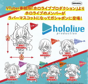 Hololive Production Capsule Rubber Mascot Collection 2 (Random Single)_