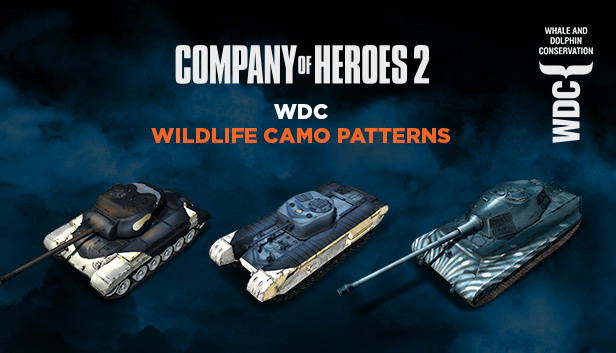 Company of Heroes 2 - Whale and Dolphin Conservation Charity Pattern Pack (DLC) <span class="ext" style="background-color: #B0000F; color: #FFFFFF;">DLC</span> <span class="ext" style="background-color: #2a475e; color: #FFFFFF;">STEAM</span> <span class="ext ext_digital">digital</span> image 1