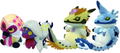 Monster Hunter Rise Deformed Plush: Thunder Serpent Narwa thumbnail 2