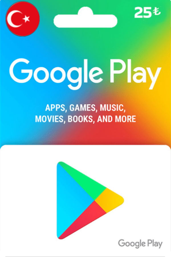 Google Play TRY 25 Gift Card | Turkey Account digital