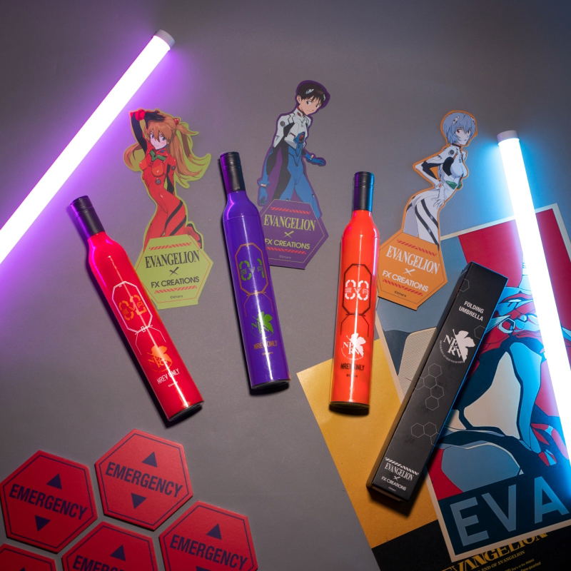 Evangelion Folding Umbrella 3 Piece Set image 1