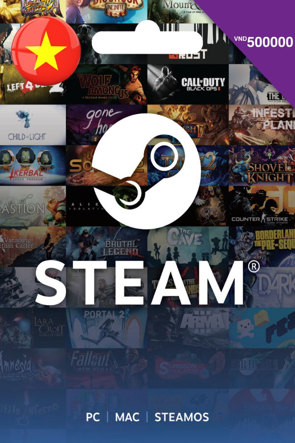 Steam Gift Card (VND 500000 | For Vietnam Currency Only) <span class="ext" style="background-color: #2a475e; color: #FFFFFF;">STEAM</span> <span class="ext ext_digital">digital</span> image 1