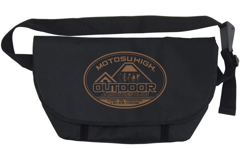 Yurucamp - Laid-Back Camp Logo Messenger Bag Black image 1